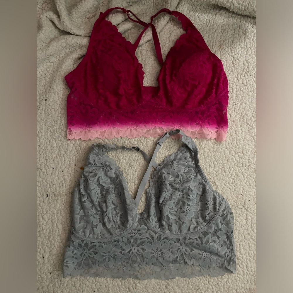 Pink ombré & blue bra lace xxl 19